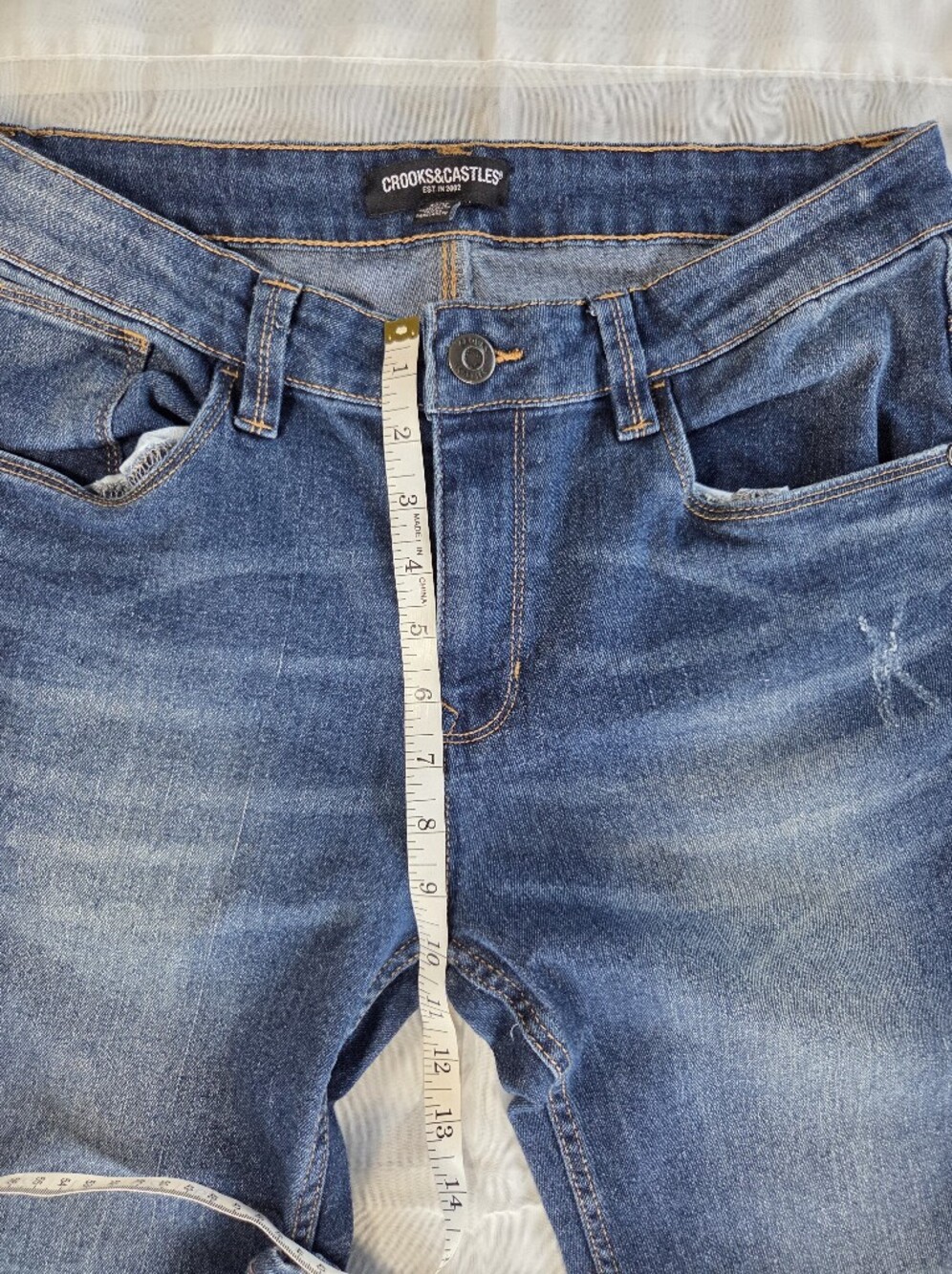 Crooks & Castle Men's Classic Blue Jeans - Picture 2 of 7